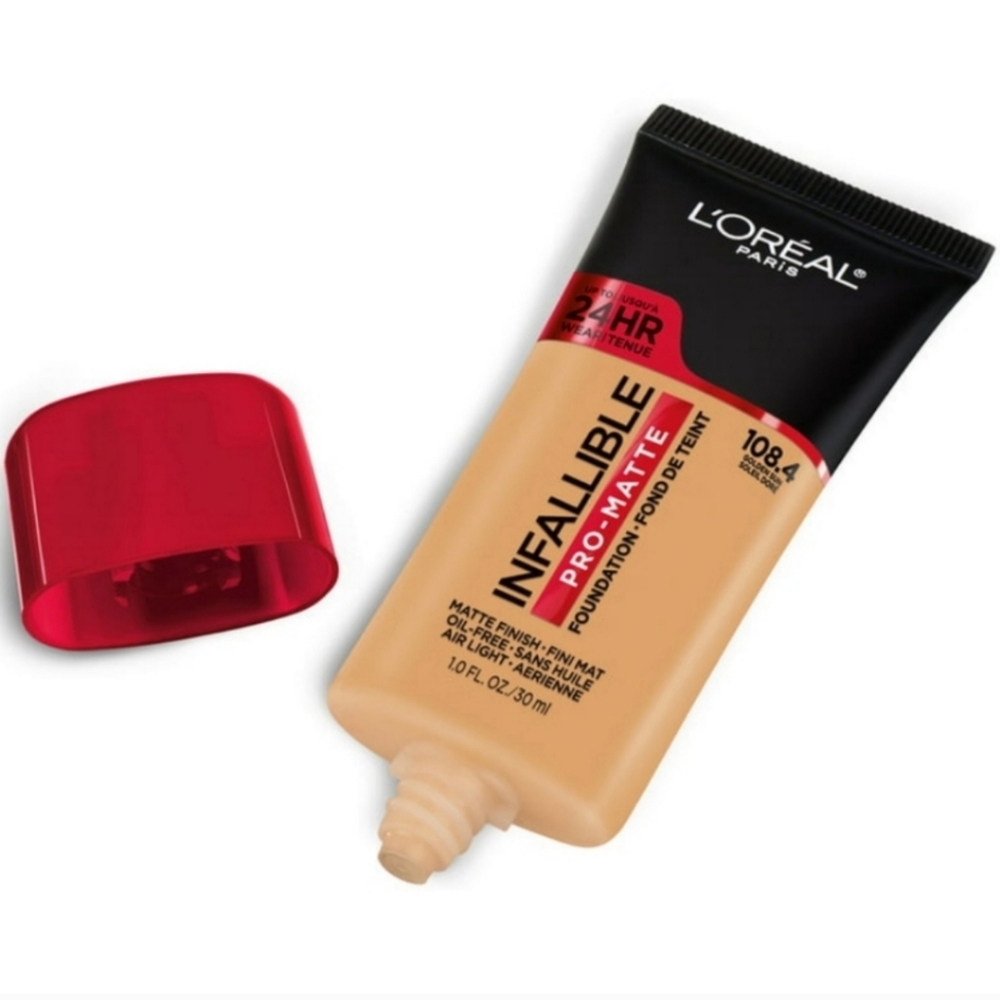 4 x L'Oreal Paris Infallible Pro Matte Foundation 108.4 Golden Sun